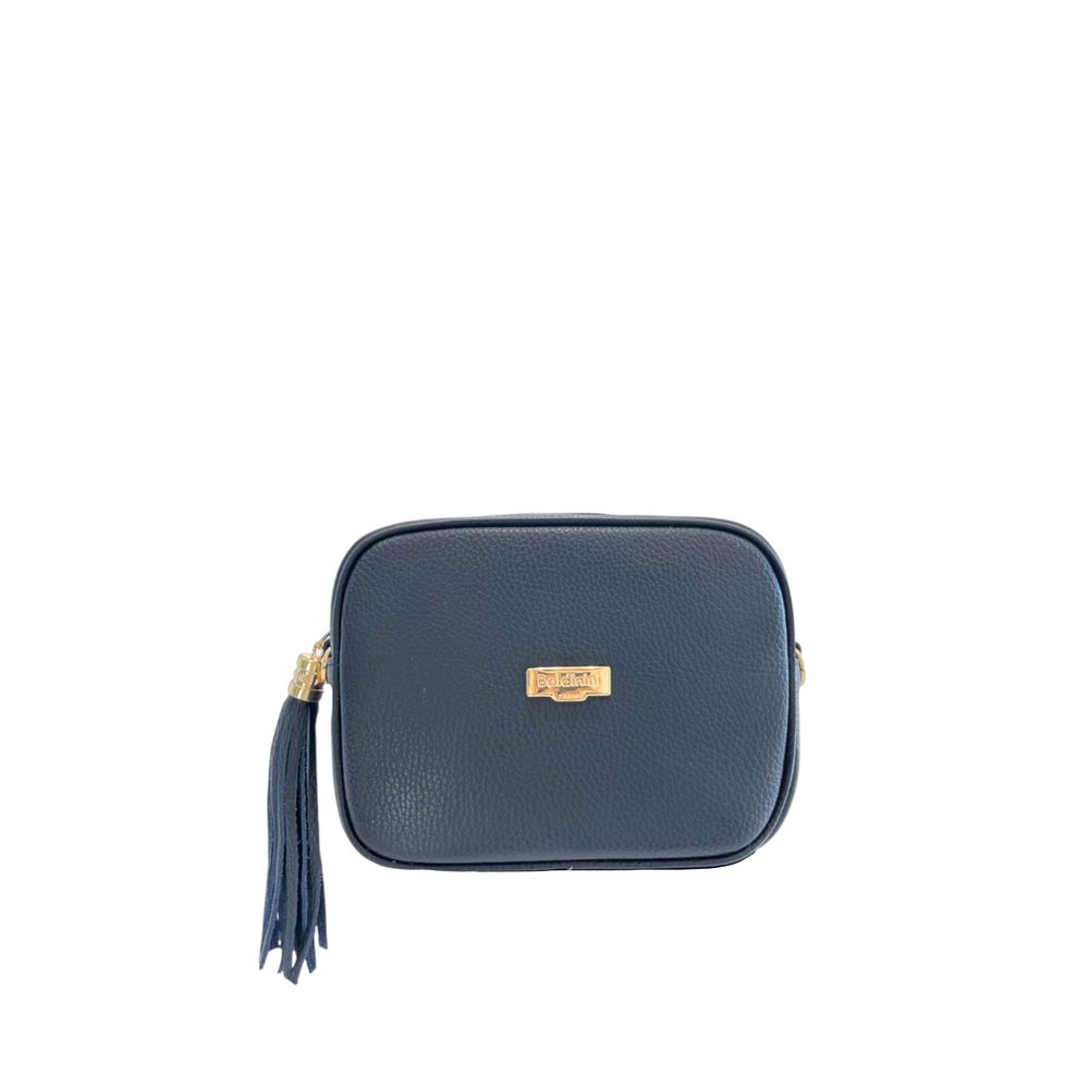 Exclusive Baldinini Trend Leather Crossbody Bag – Blue — Front View