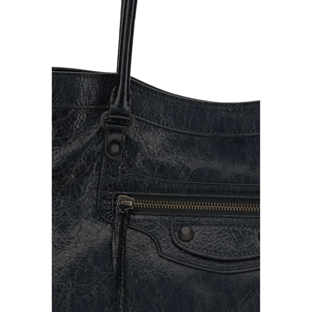 Exclusive Balenciaga Lambskin Shoulder Bag – Black — Top View
