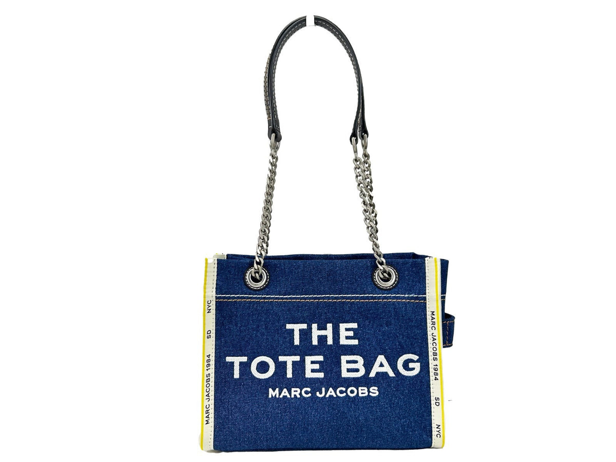 Exclusive Marc Jacobs The Tote Bag Small Denim Tote Bag — Front View