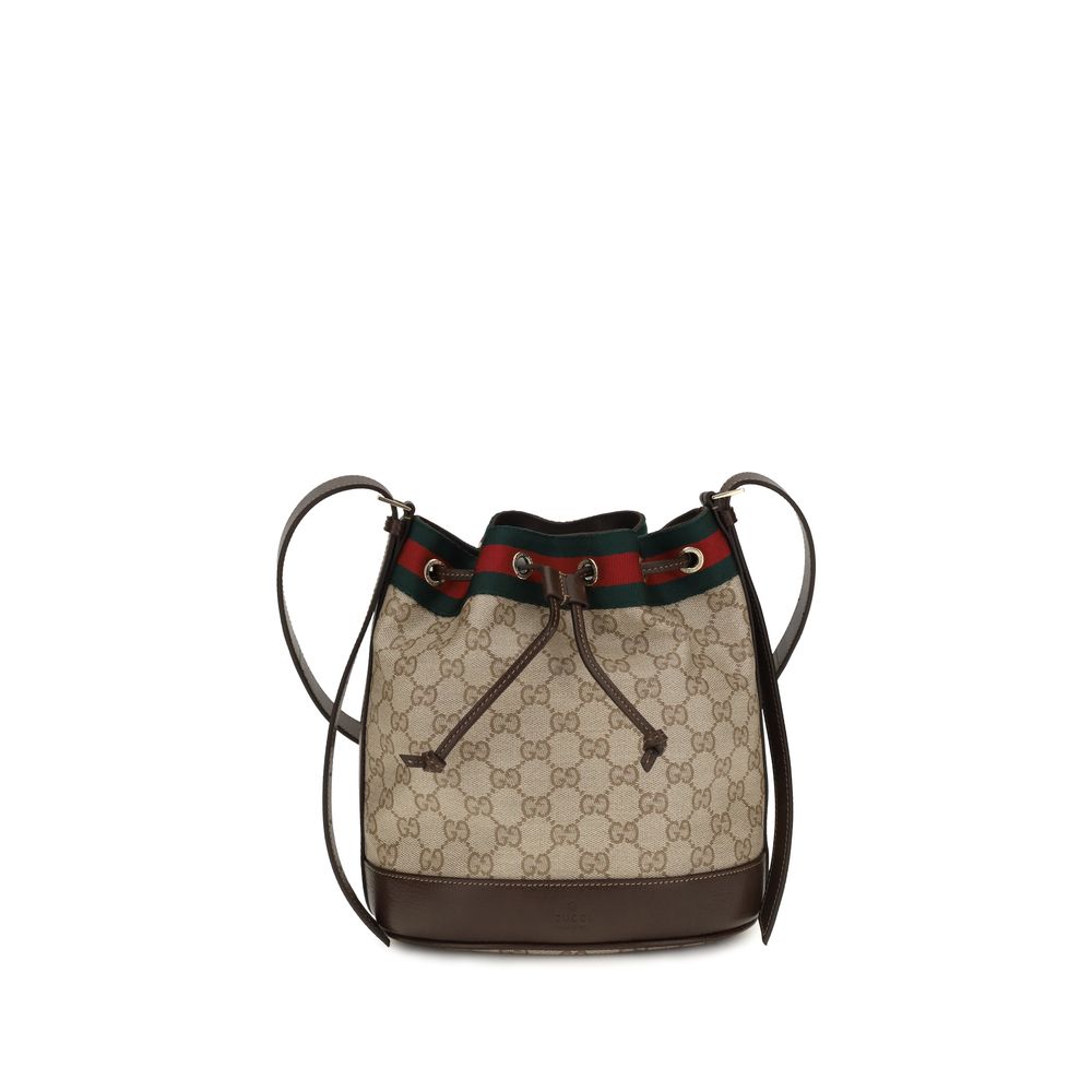 Exclusive Gucci Fabric Handbag – Beige — Front View