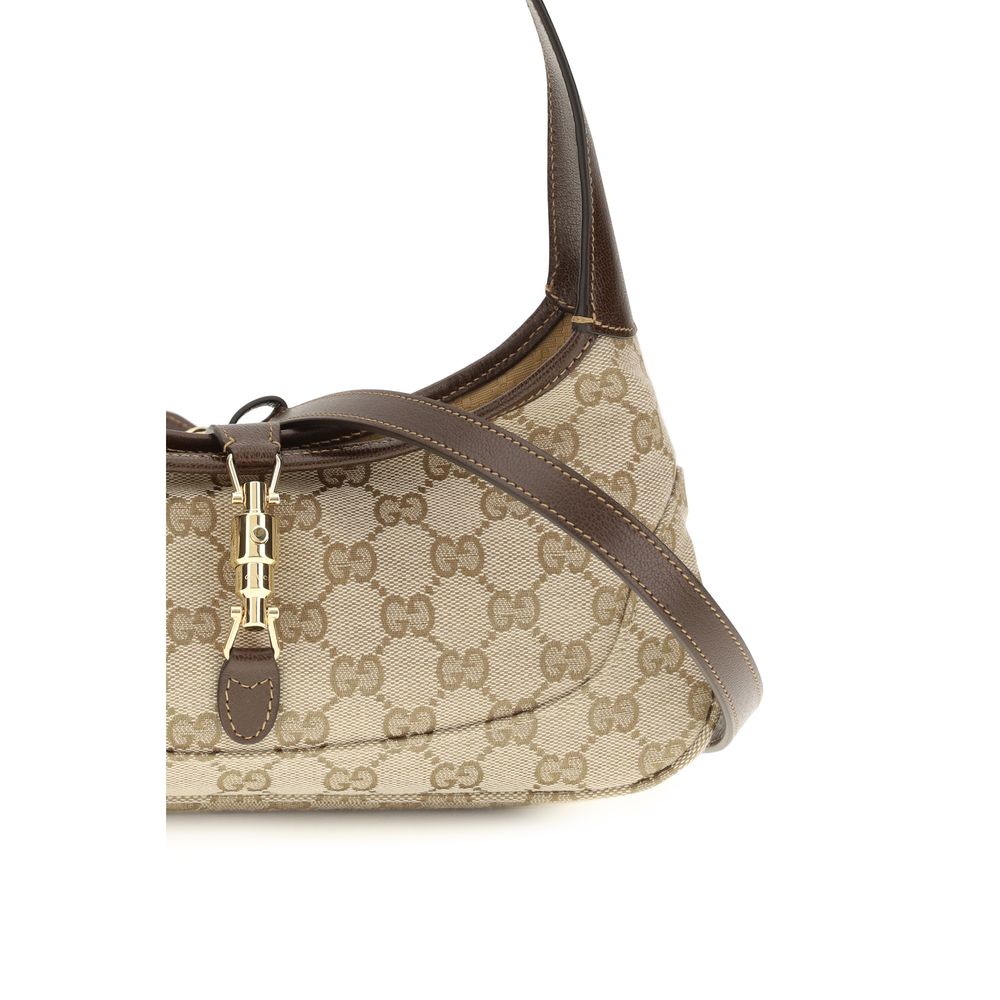 Exclusive Gucci Fabric Handbag – Beige — Top View