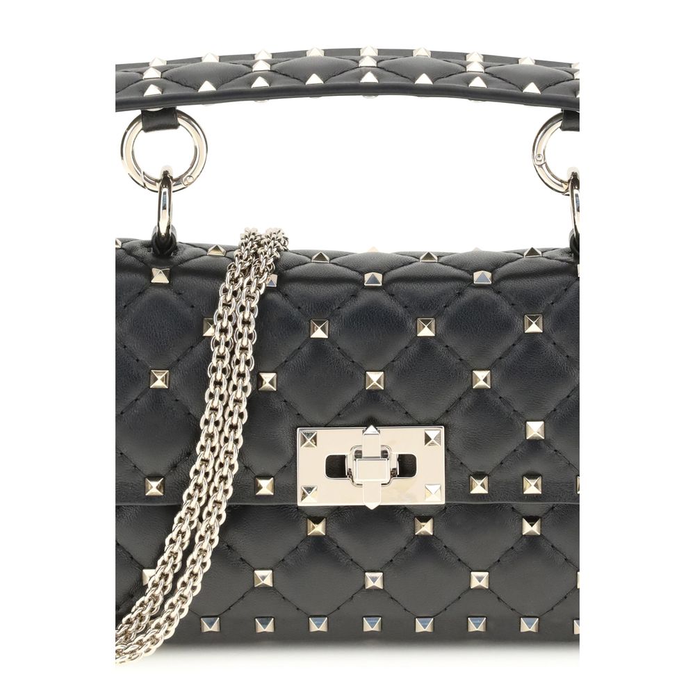 Exclusive Valentino Garavani Calfskin Handbag – Black — Top View