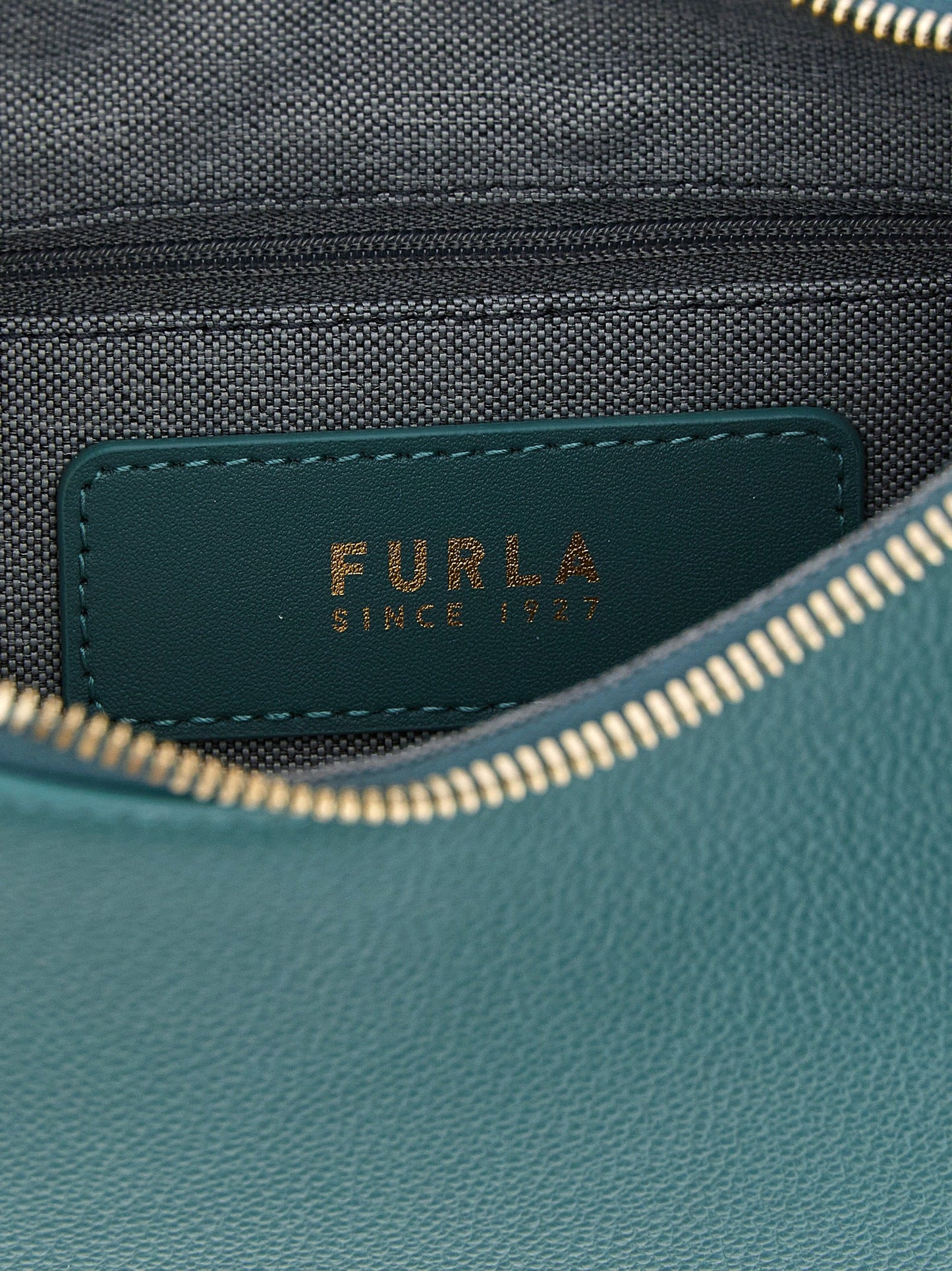 Exclusive Furla Calfskin Shoulder Bag – Bicolor — Top View