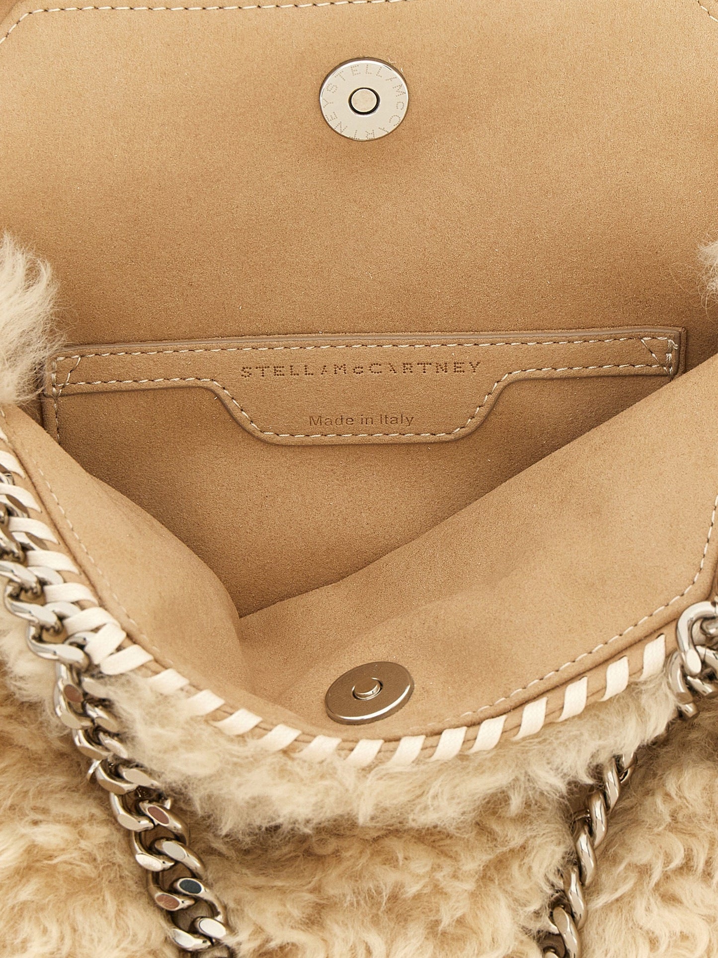 Exclusive Stella McCartney Polyester Handbag – Beige — Top View