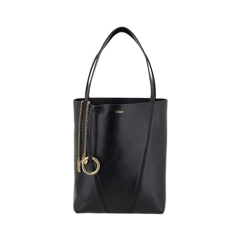 Exclusive Chloé Calfskin Shoulder Bag – Black — Front View