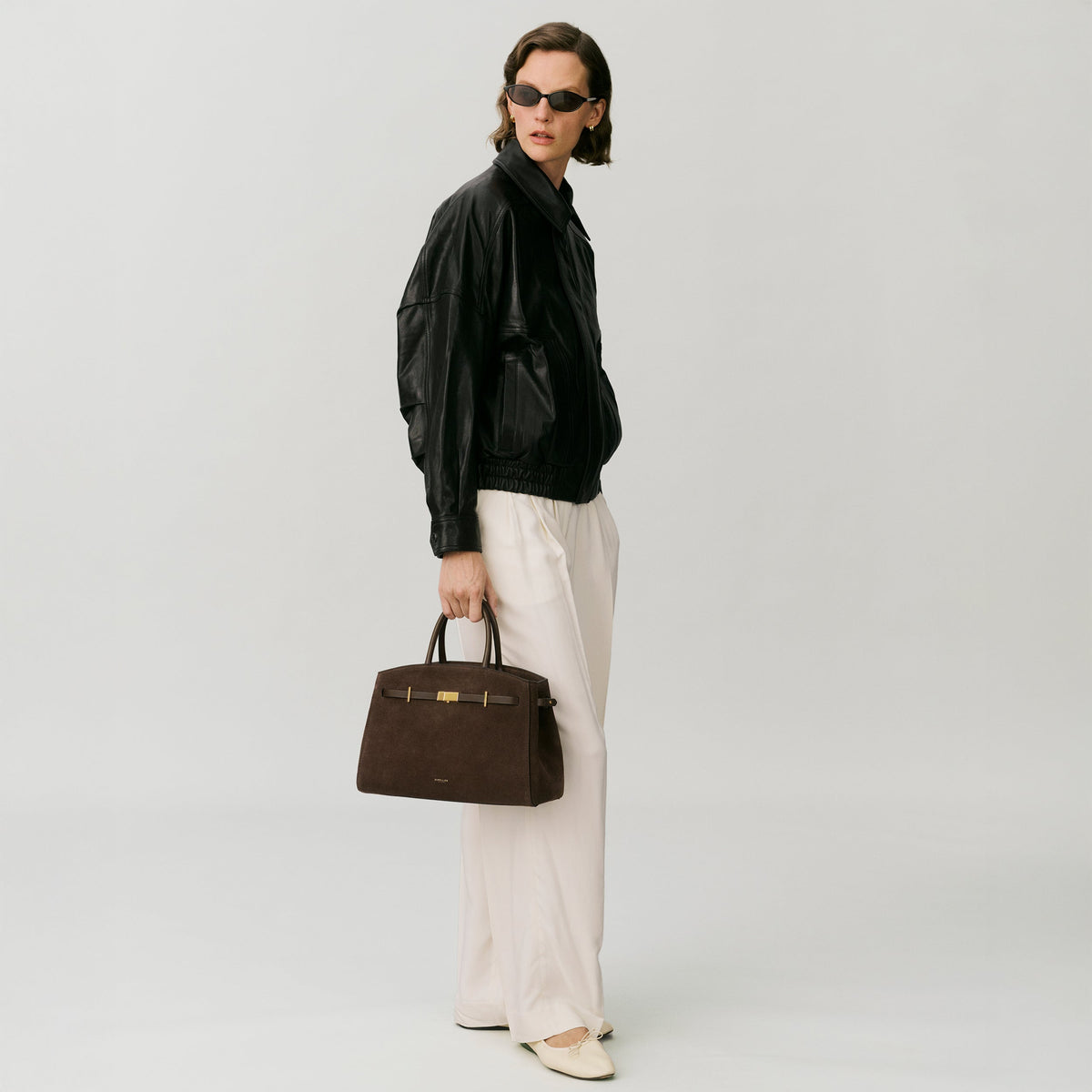 Exclusive The Midi Hudson — Midi — Size mocha suede & mocha smooth — Alternate View 8