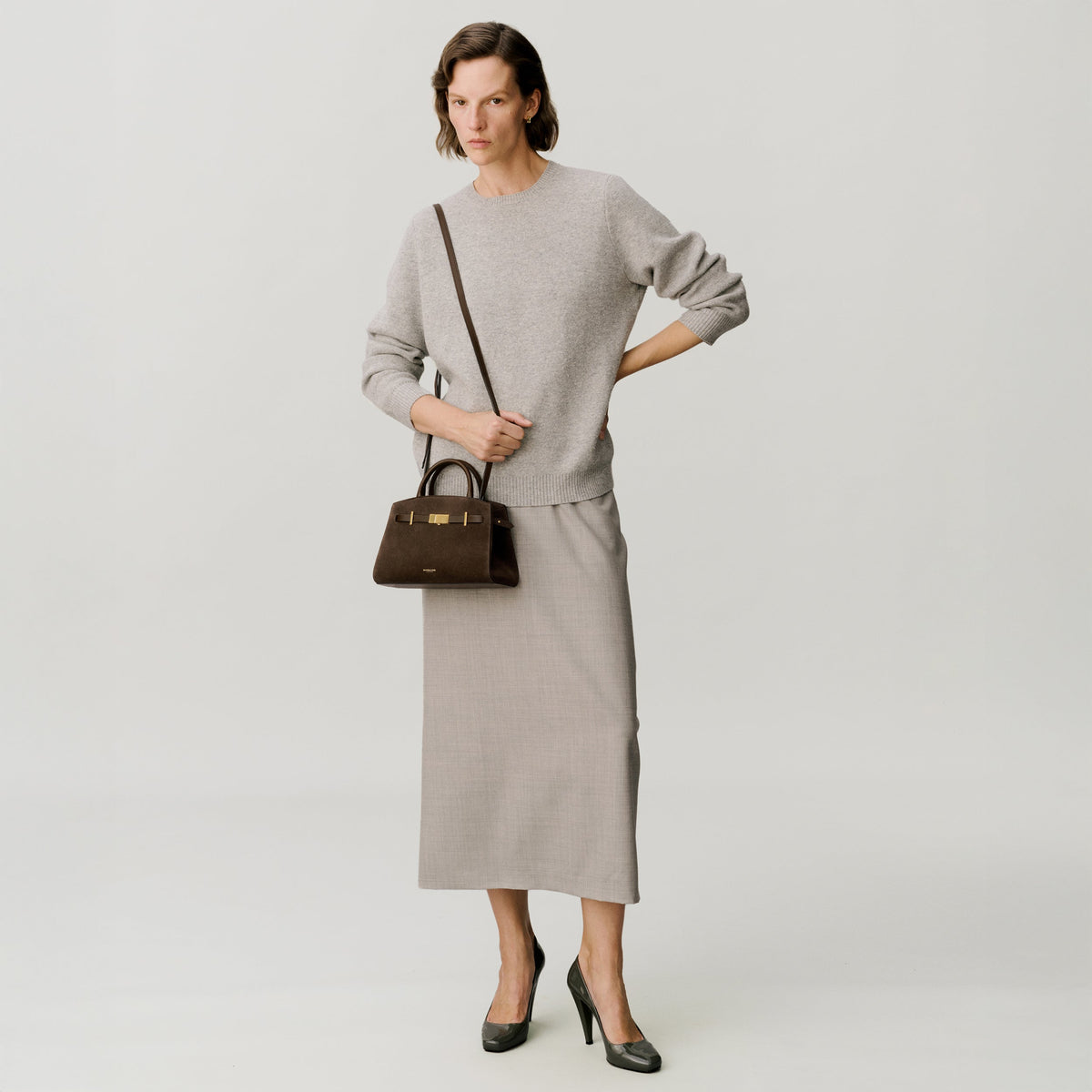 Exclusive The Small Hudson — Small — Size mocha suede & mocha smooth — Alternate View 8