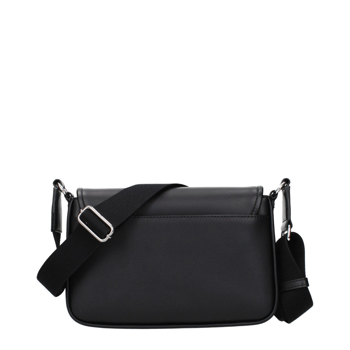 Exclusive Michael Kors Leather Crossbody Bag – Black — Back View