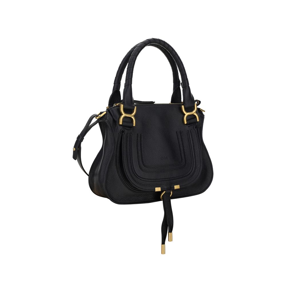 Exclusive Chloé Calfskin Handbag – Black — Side View