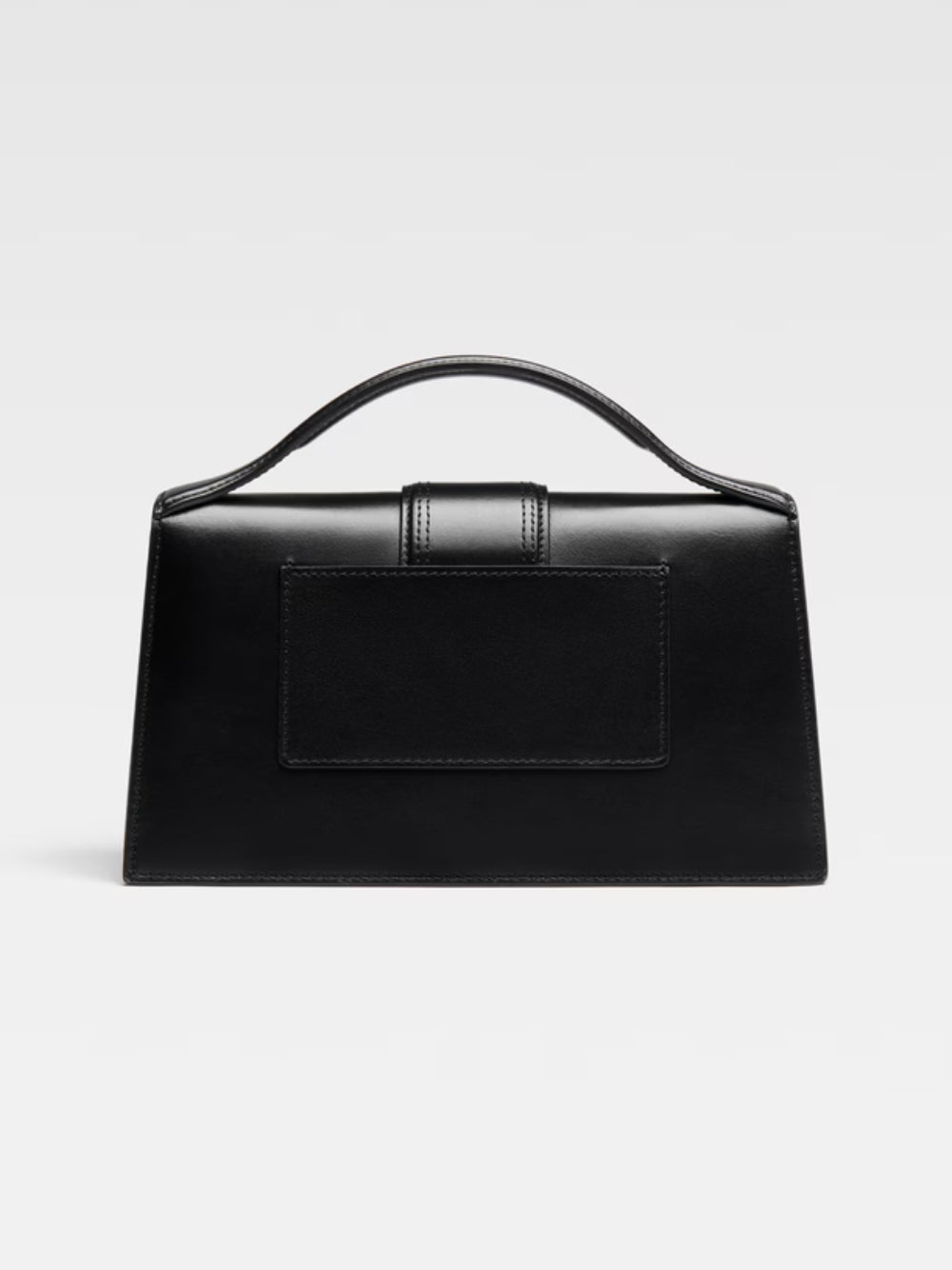 Exclusive Jacquemus Le Grand Bambino Leather Handbag – Black — Side View