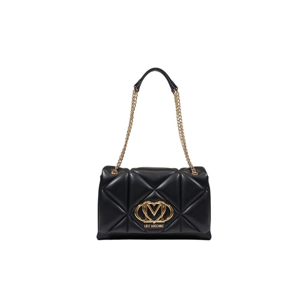 Exclusive Love Moschino Handbag – Black — Front View