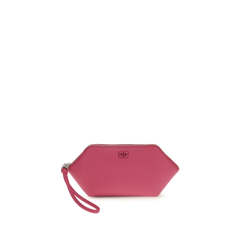Exclusive Ganni Polyurethane Clutch Bag – Multicolor — Front View