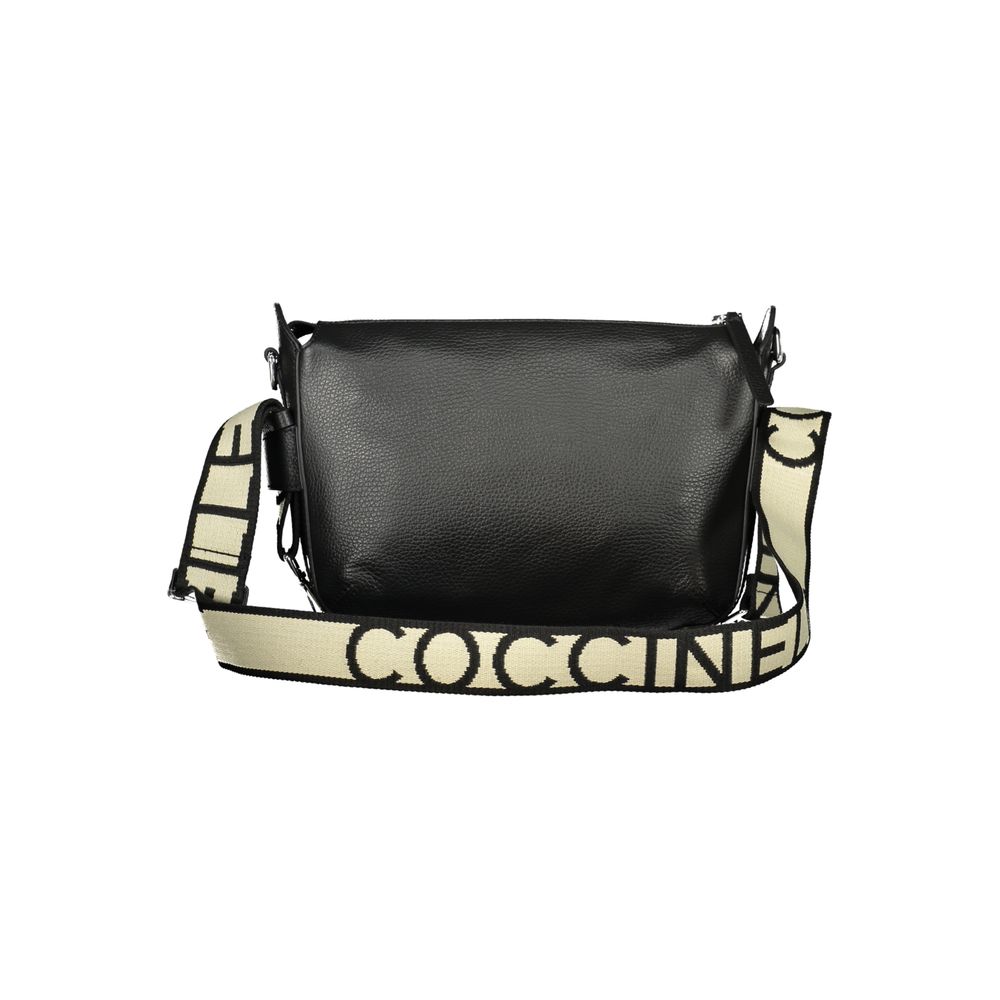 Exclusive Coccinelle Gretel Ribbon Leather Shoulder Bag – Black — Side View
