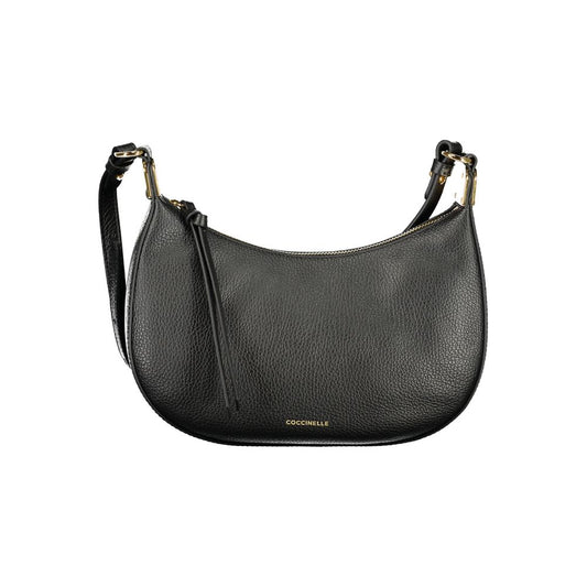 Exclusive Coccinelle Leather Handbag – Black — Front View