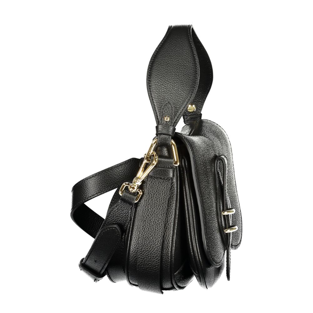 Exclusive Coccinelle Mavery Leather Bag – Black — Back View