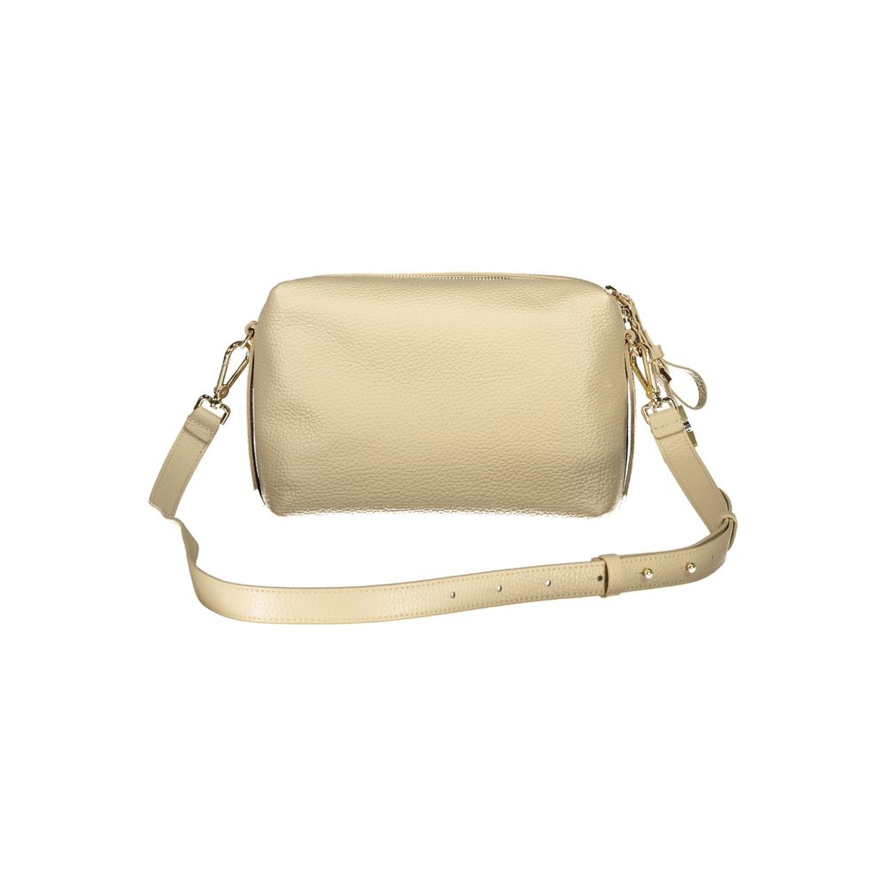 Exclusive Coccinelle Leather Handbag – Beige — Side View