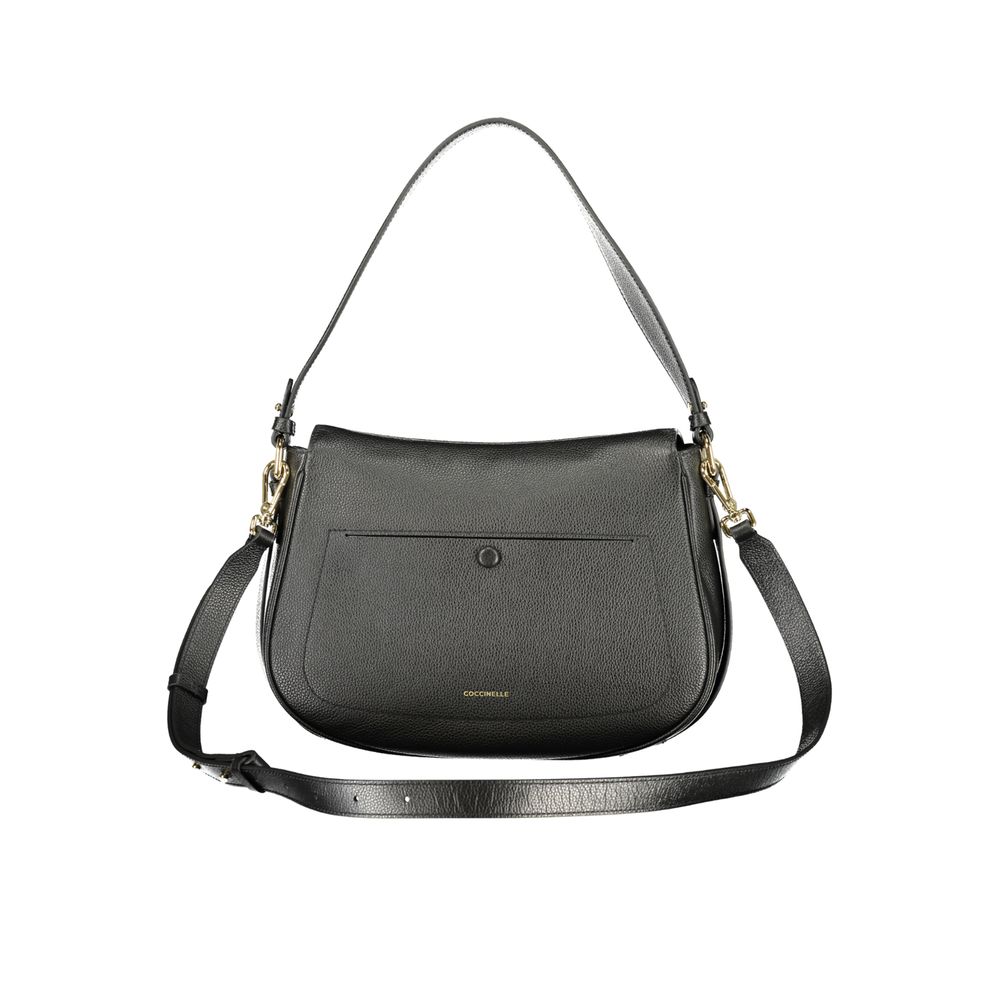 Exclusive Coccinelle Mavery Leather Bag – Black — Side View