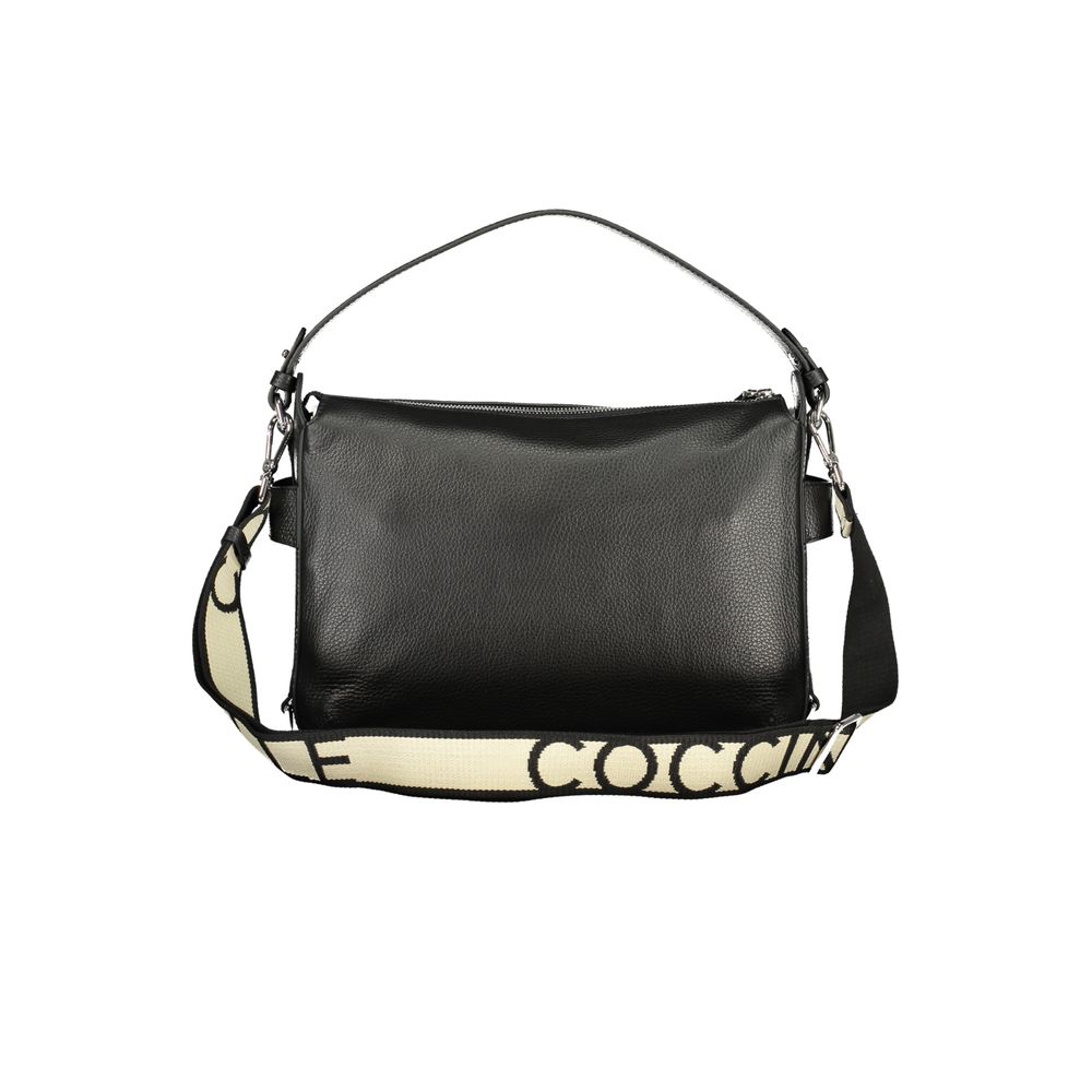 Exclusive Coccinelle Gretel Ribbon Leather Bag – Black — Side View
