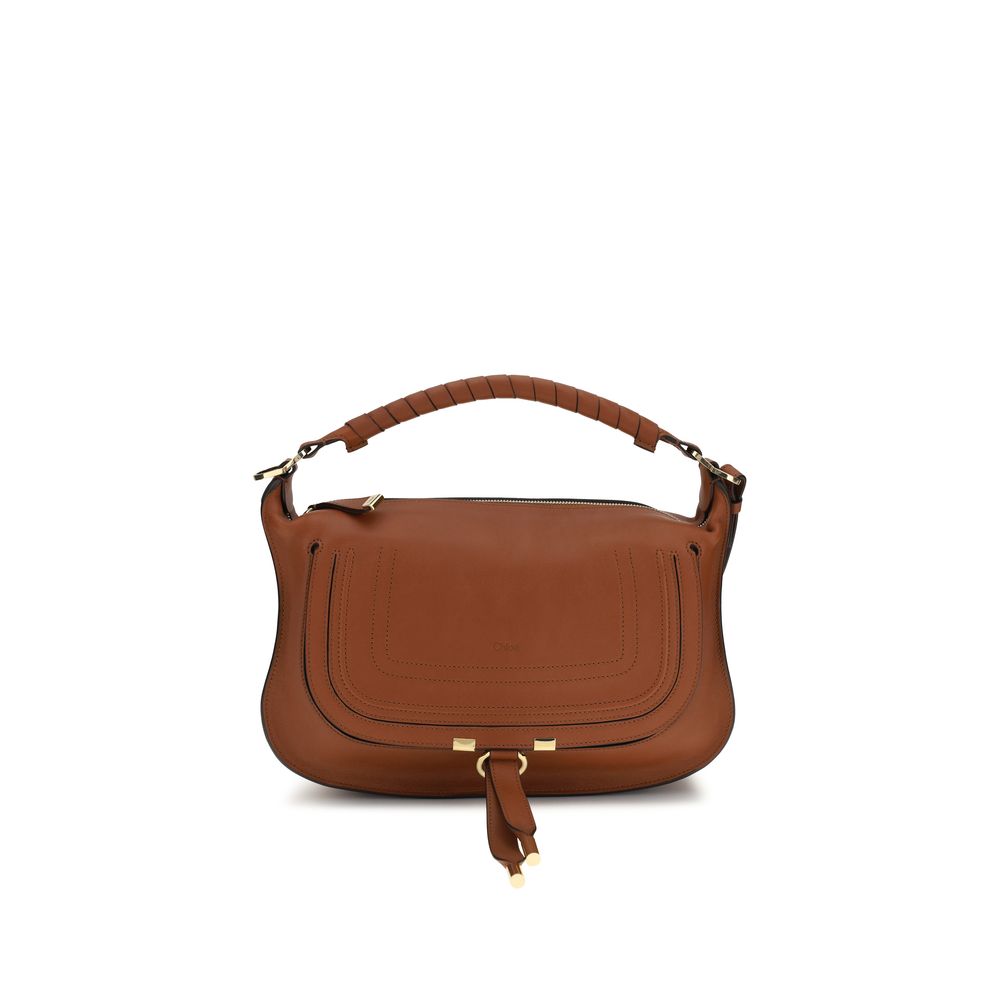 Exclusive Chloé Calfskin Shoulder Bag – Brown — Front View