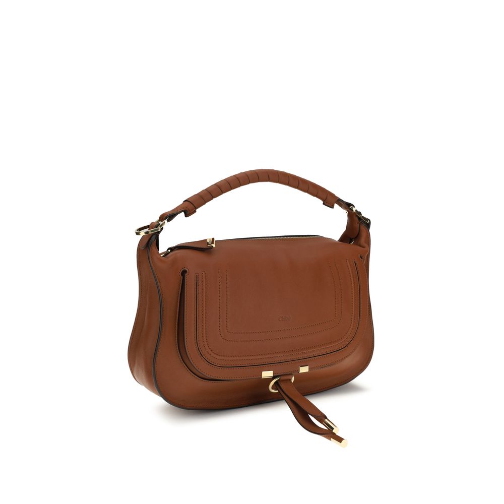 Exclusive Chloé Calfskin Shoulder Bag – Brown — Side View