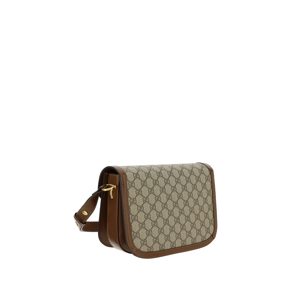 Exclusive Gucci Cotton Handbag – Beige — Back View