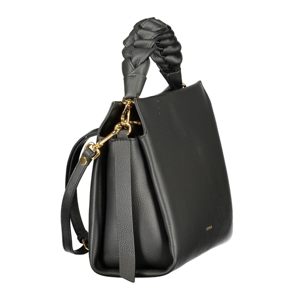 Exclusive Coccinelle Boheme Leather Bag – Black — Back View