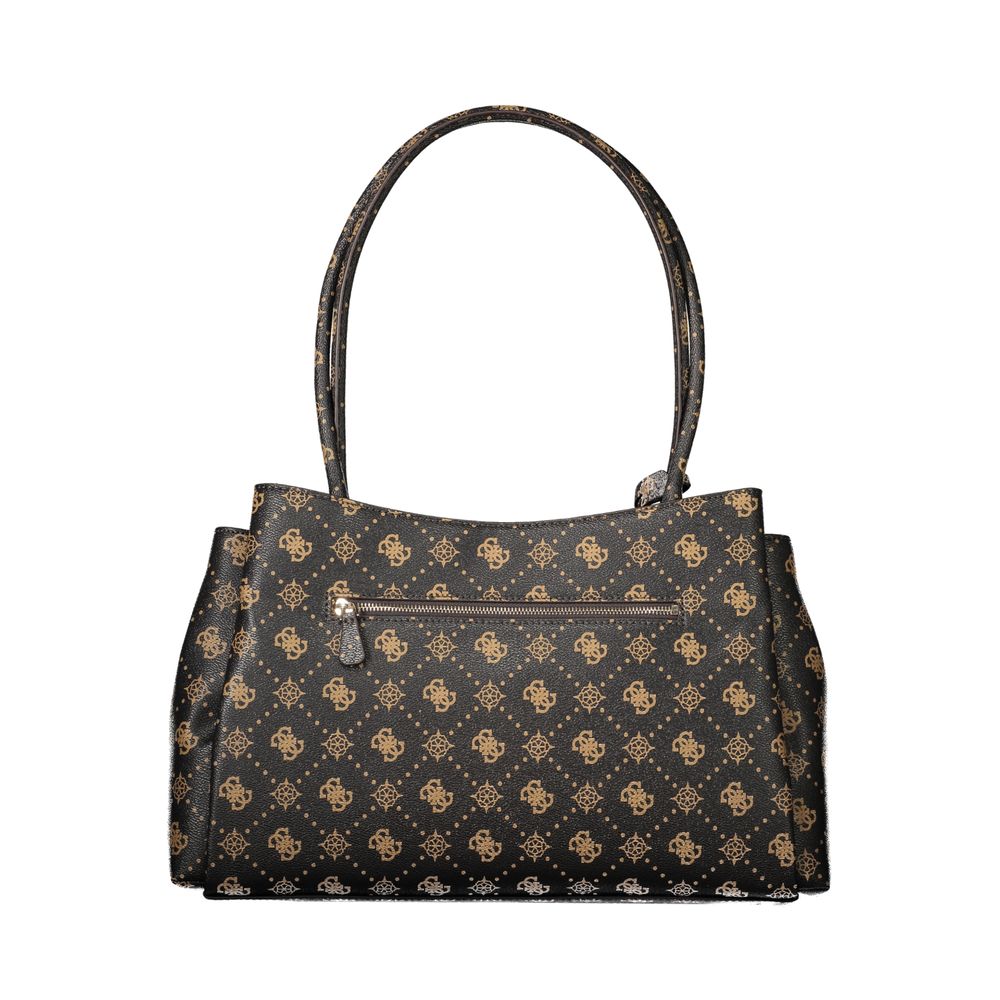 Exclusive Guess Jeans Polyurethane Handbag – Brown — Side View