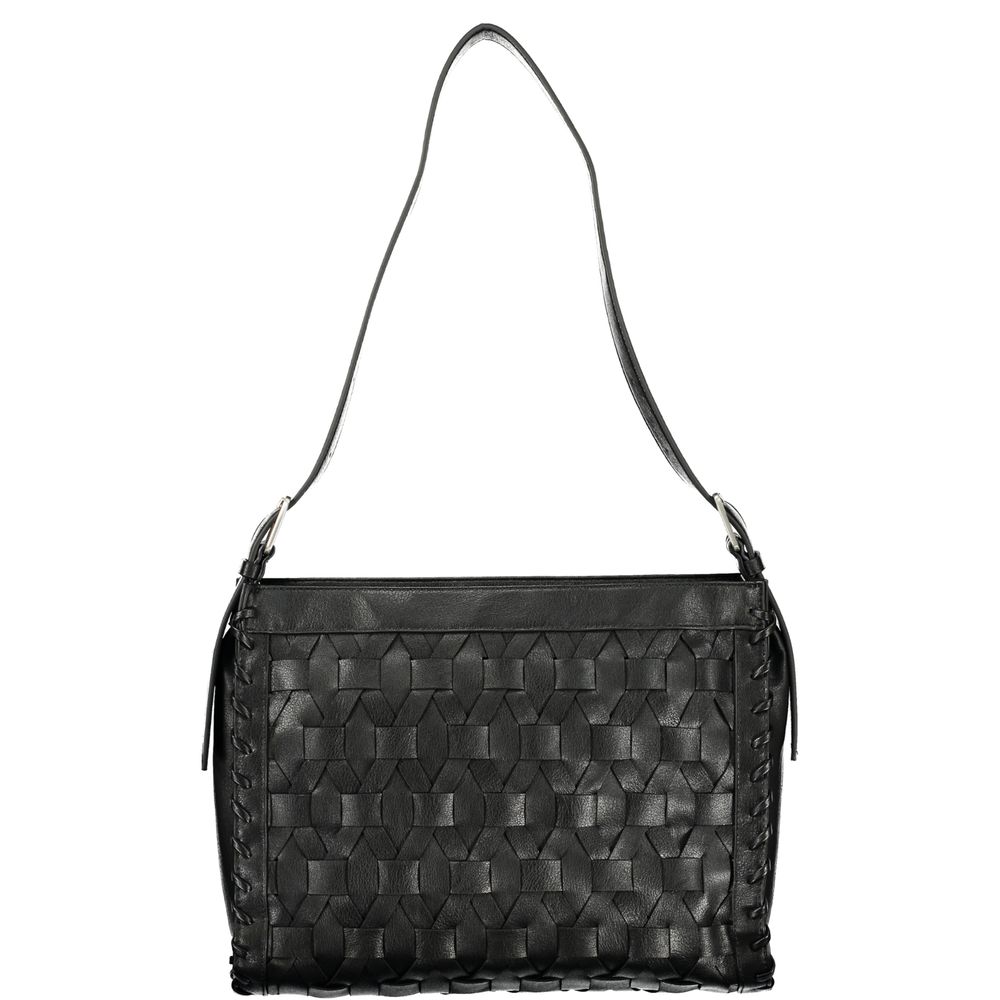 Exclusive Desigual Polyurethane Handbag – Black — Side View