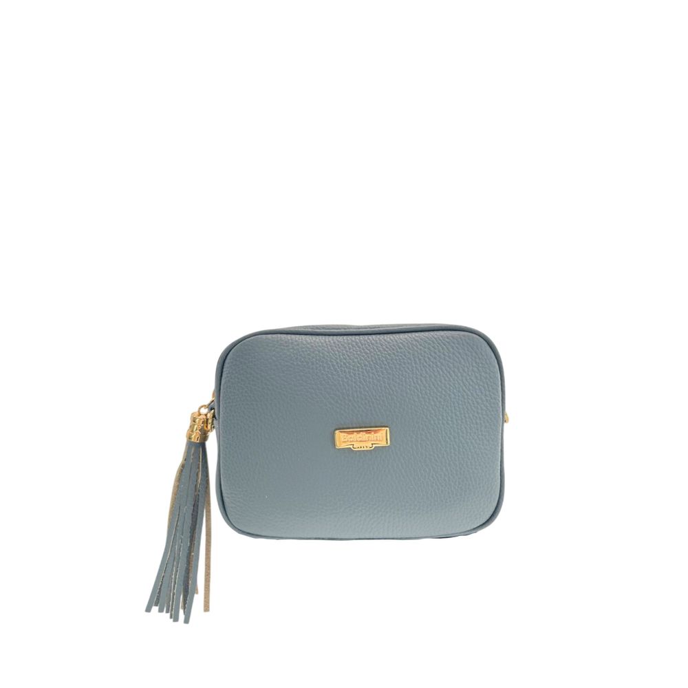 Exclusive Baldinini Trend Leather Crossbody Bag – Blue — Front View