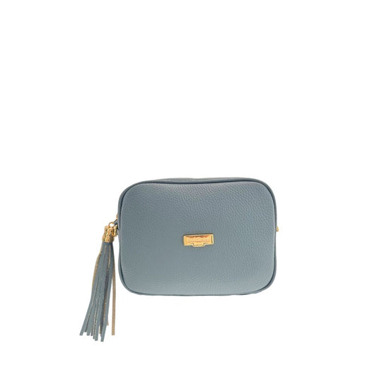 Exclusive Baldinini Trend Leather Crossbody Bag – Blue — Front View