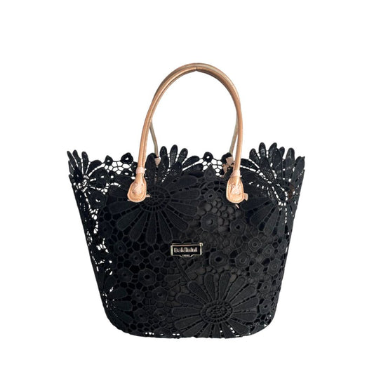 Exclusive Baldinini Trend Polyurethane Shoulder Bag – Black — Front View