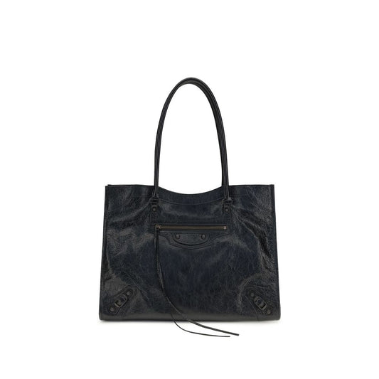 Exclusive Balenciaga Lambskin Shoulder Bag – Black — Front View