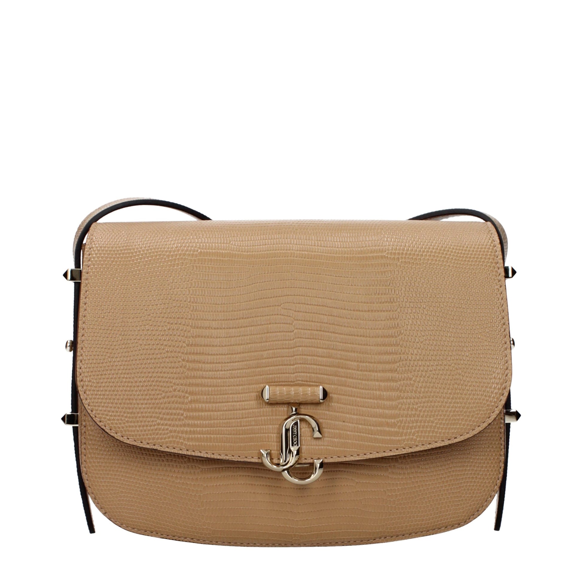 Exclusive Jimmy Choo Leather Crossbody Bag – Brown — Front View