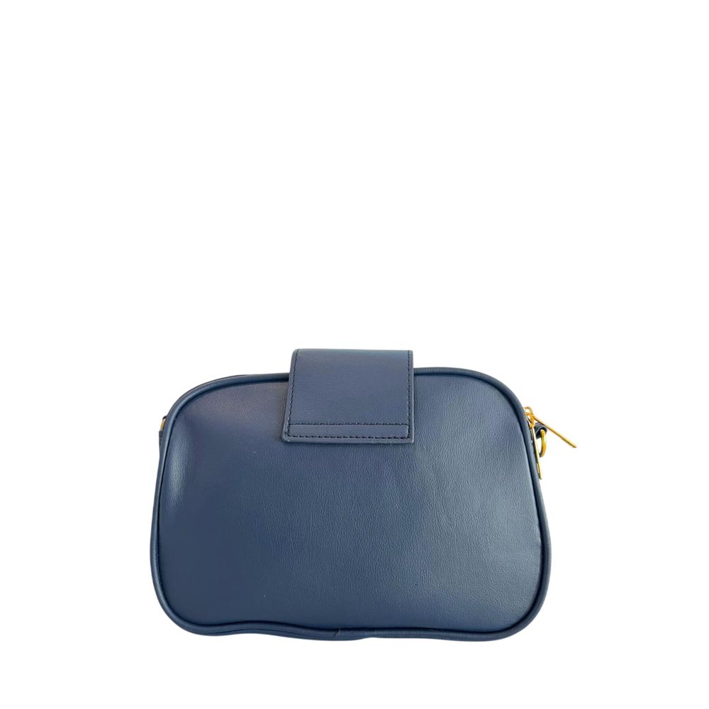 Exclusive Baldinini Trend Polyurethane Crossbody Bag – Blue — Back View