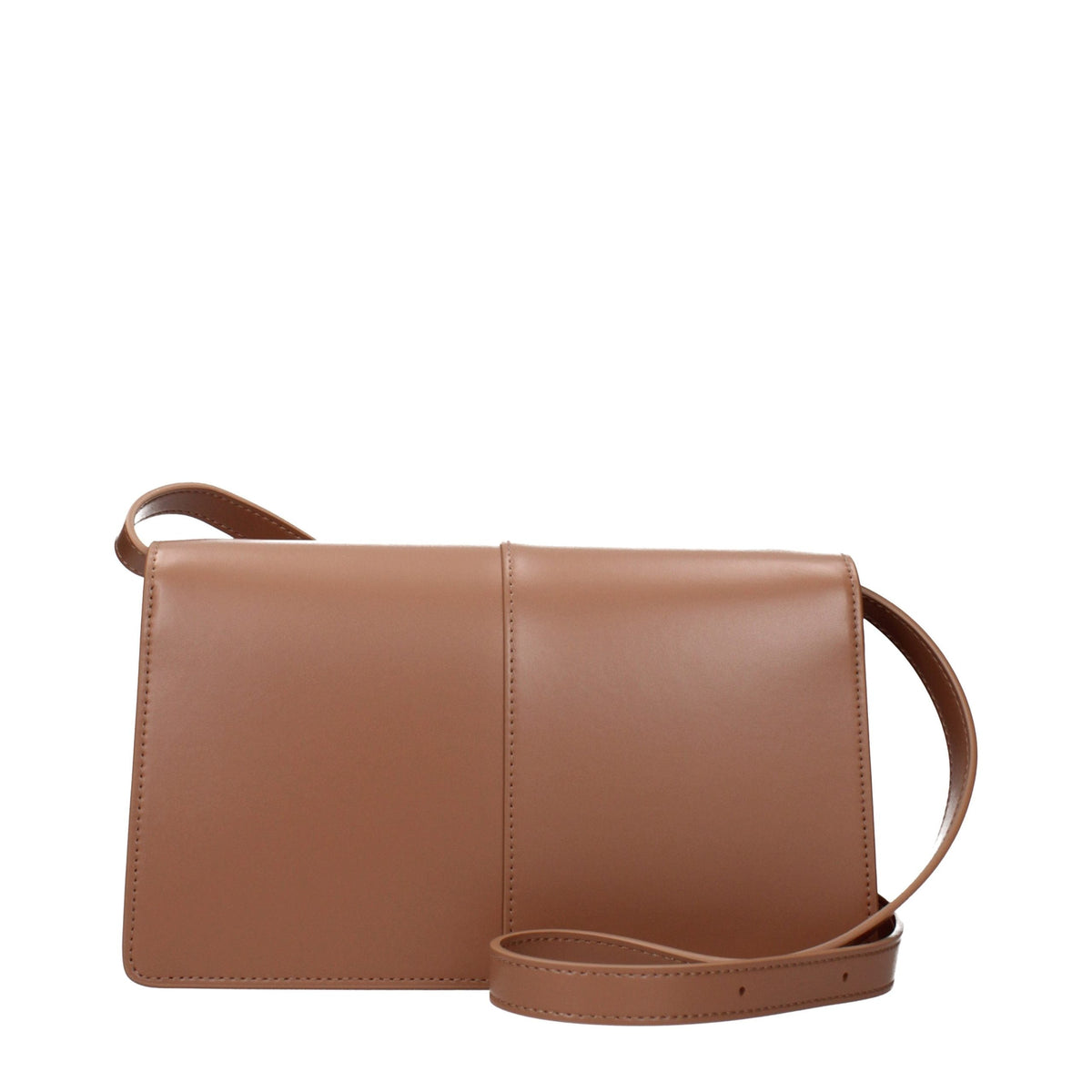 Exclusive Karl Lagerfeld Logo Crossbody Bag – Brown — Back View