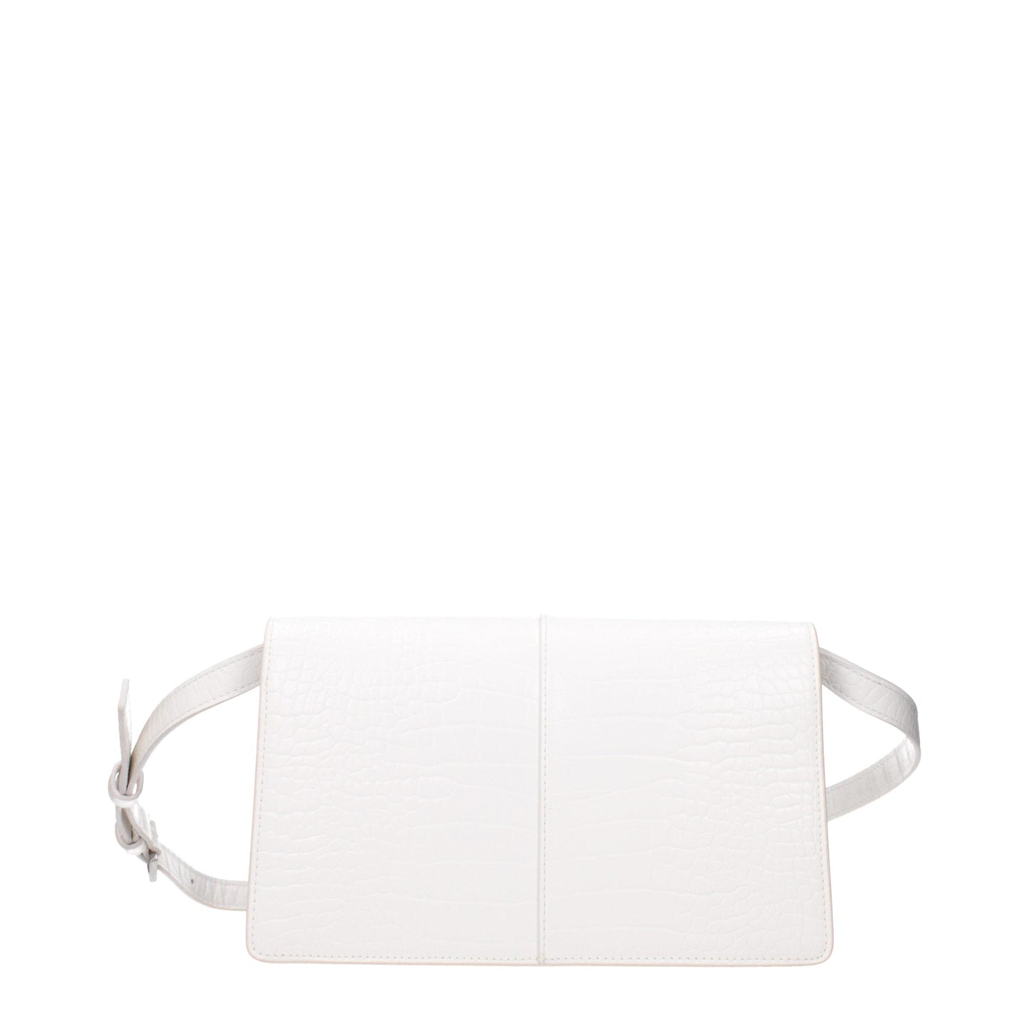 Exclusive Karl Lagerfeld Logo Crossbody Bag – White — Back View