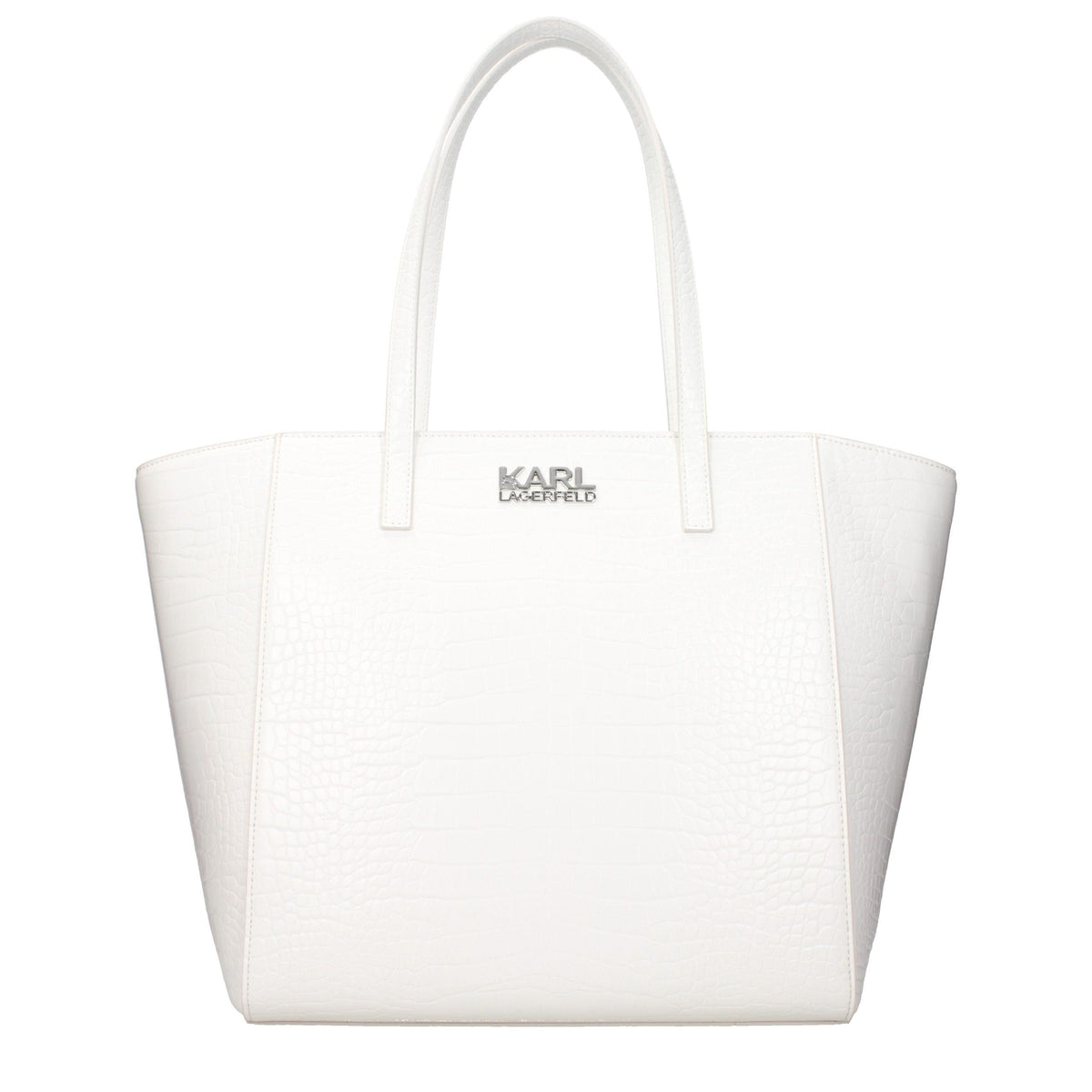 Exclusive Karl Lagerfeld Shoulder Bag – White — Front View