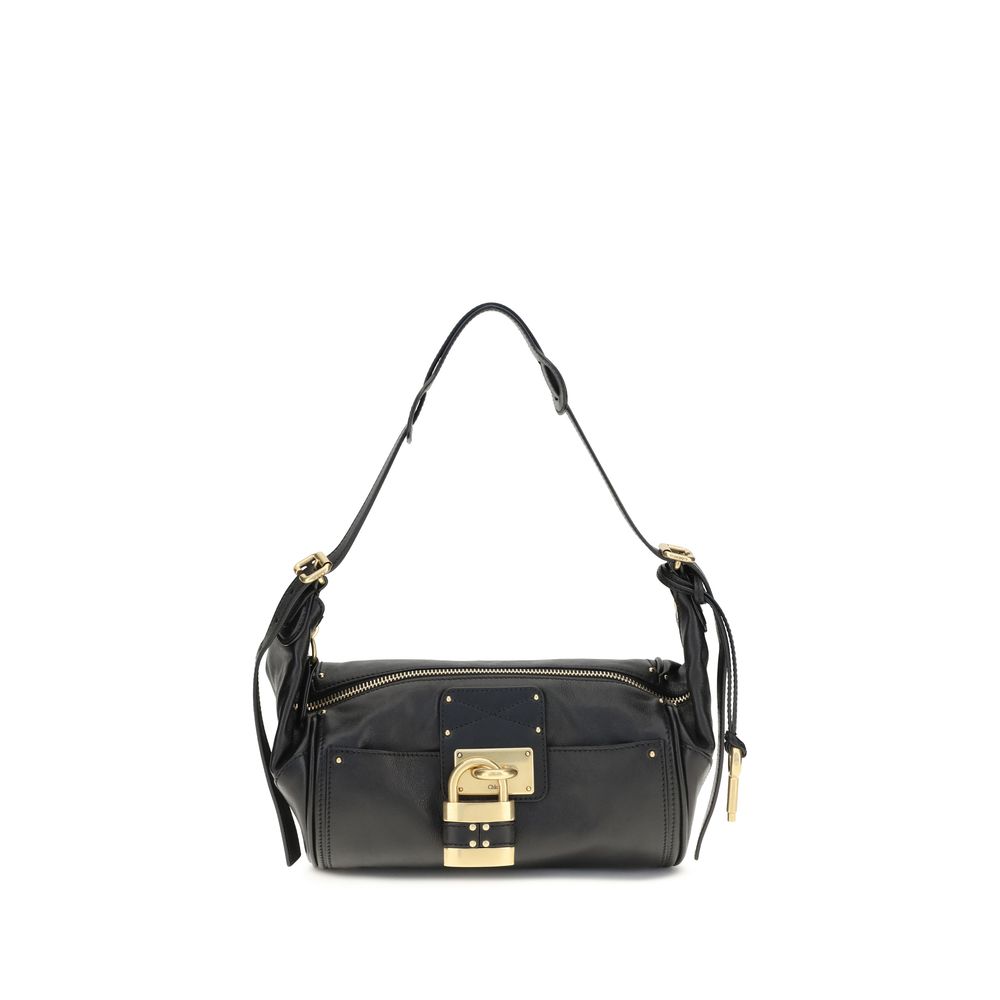 Exclusive Chloé Calfskin Shoulder Bag – Black — Front View