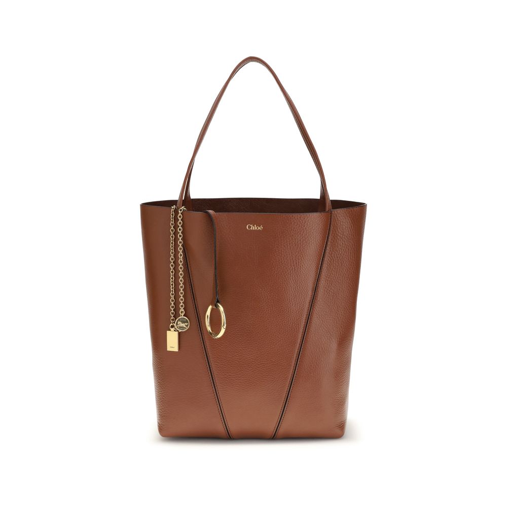 Exclusive Chloé Calfskin Shoulder Bag – Brown — Front View