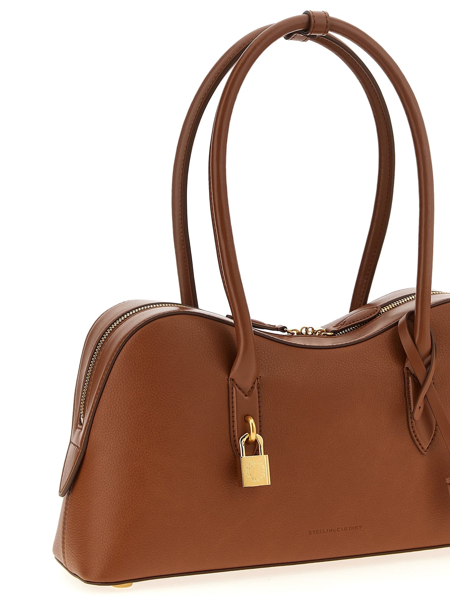 Exclusive Stella McCartney Polyamide Shoulder Bag – Brown — Back View