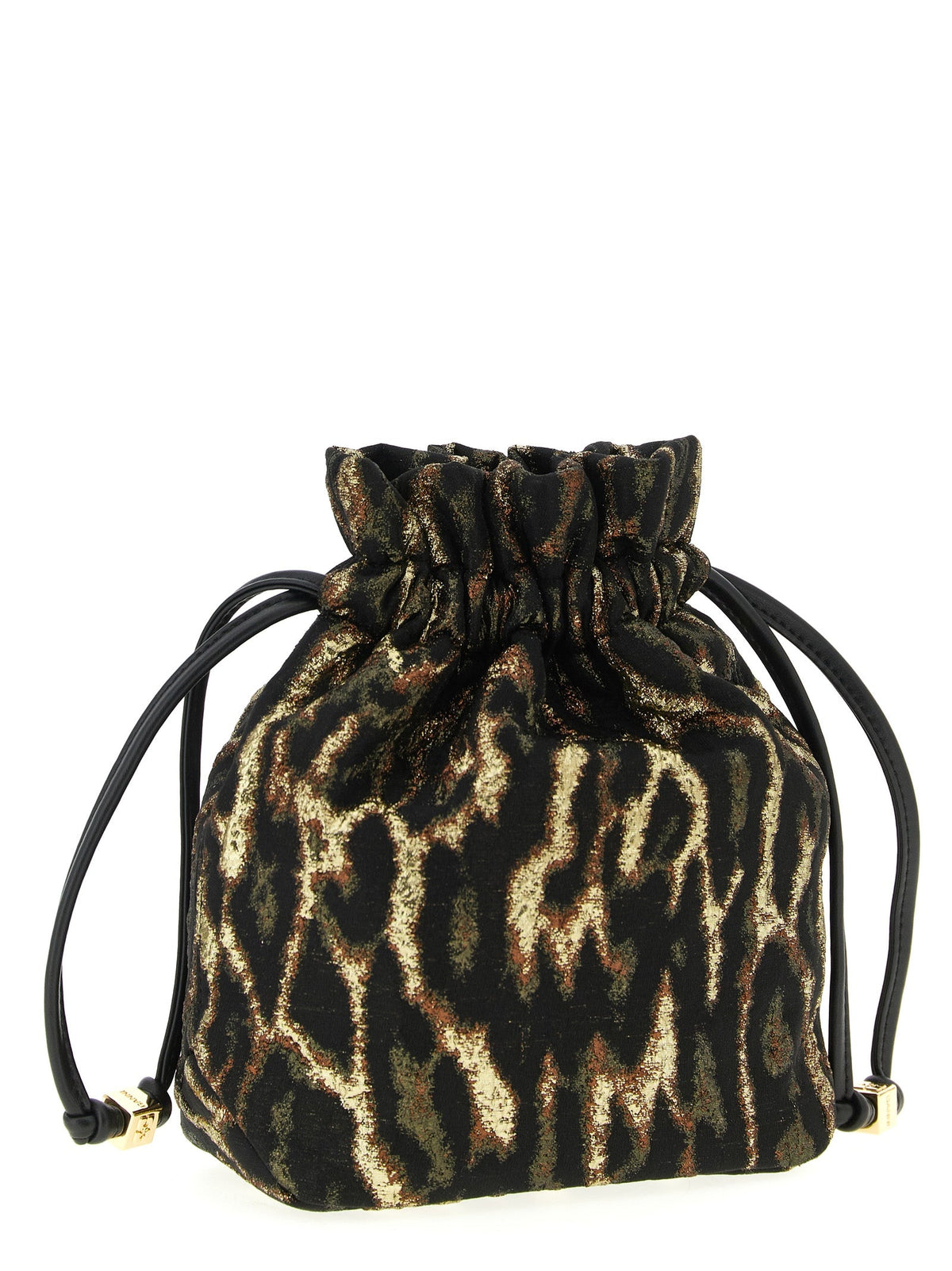 Exclusive Ganni Polyester Clutch Bag – Brown — Side View