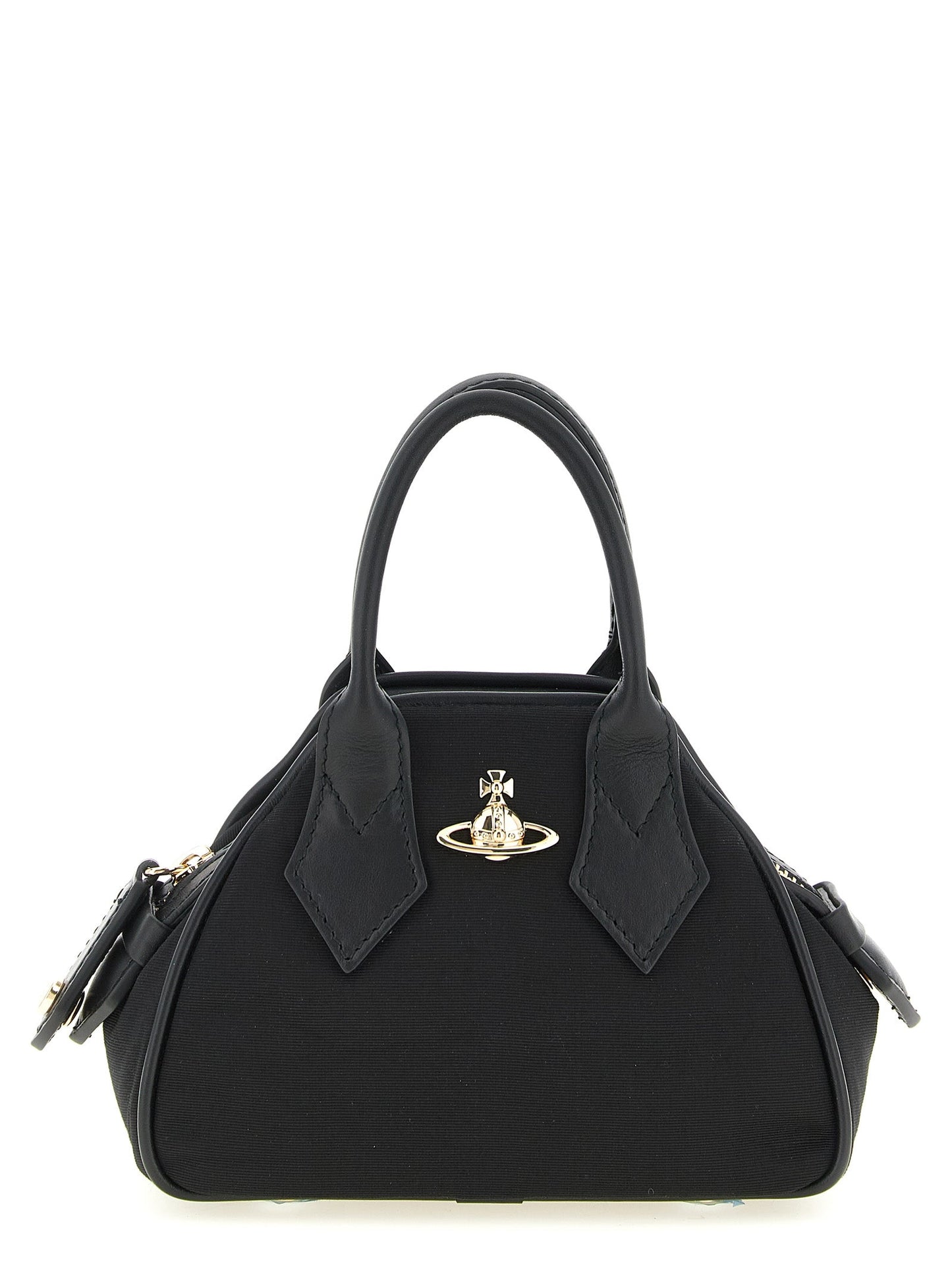 Exclusive Vivienne Westwood Viscose Handbag – Black — Front View