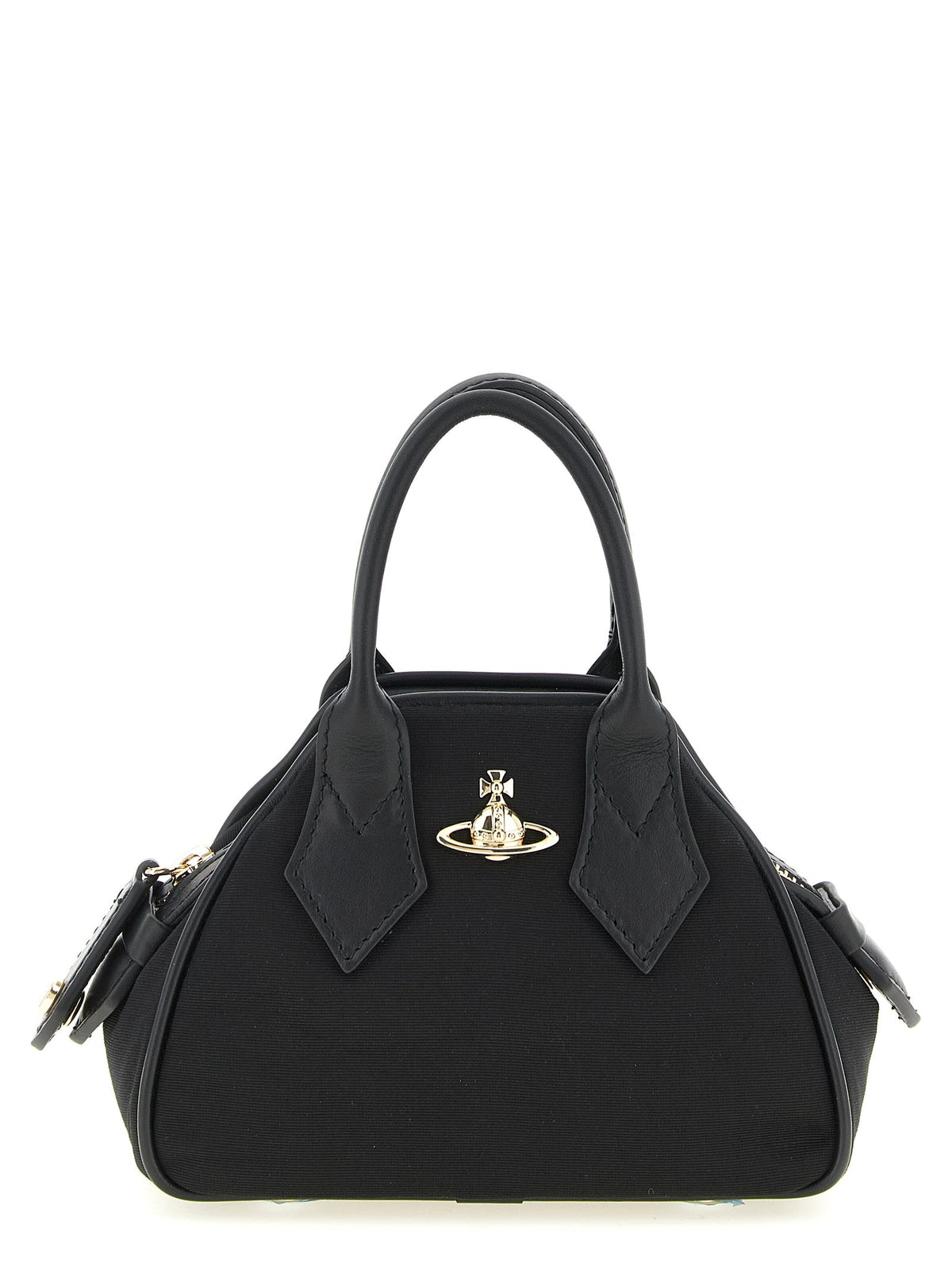 Exclusive Vivienne Westwood Viscose Handbag – Black — Front View