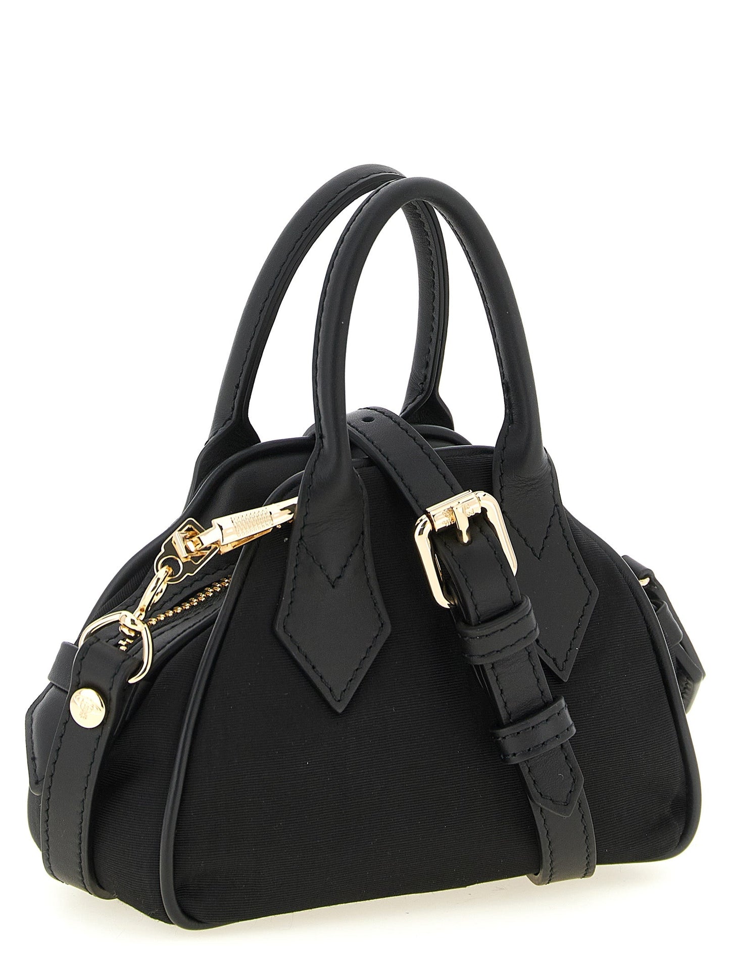 Exclusive Vivienne Westwood Viscose Handbag – Black — Side View
