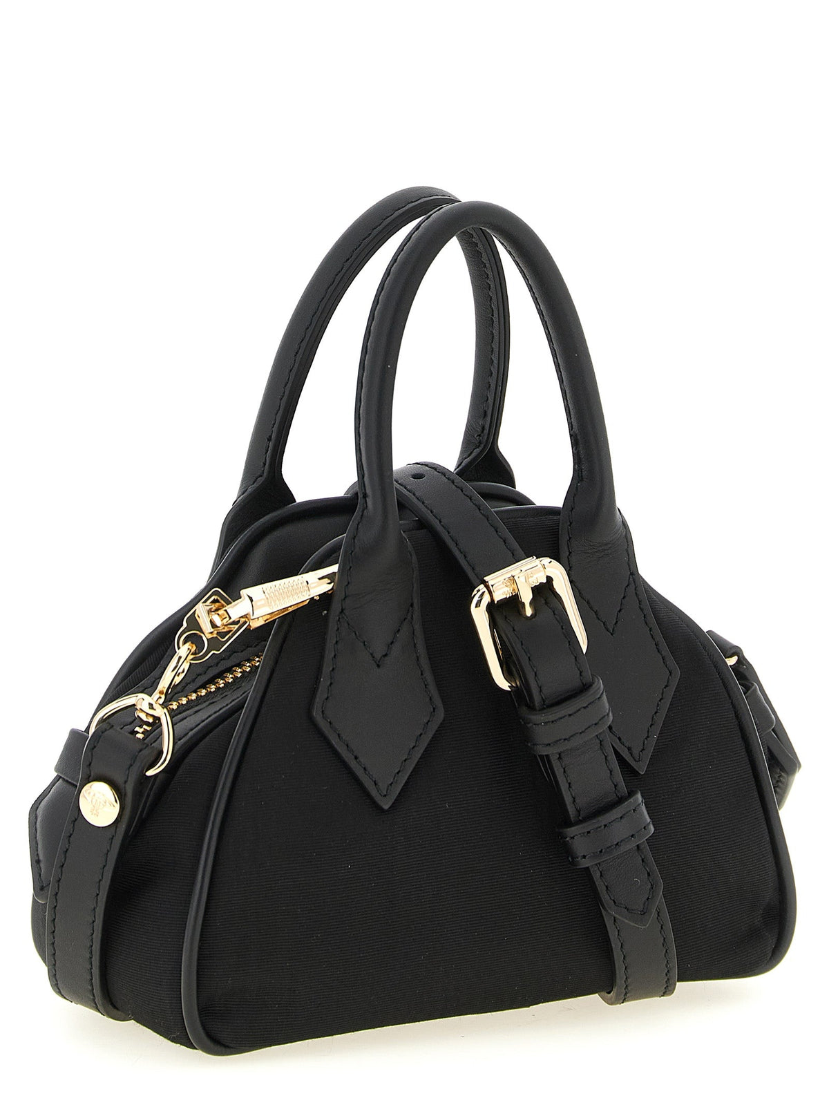 Exclusive Vivienne Westwood Viscose Handbag – Black — Side View
