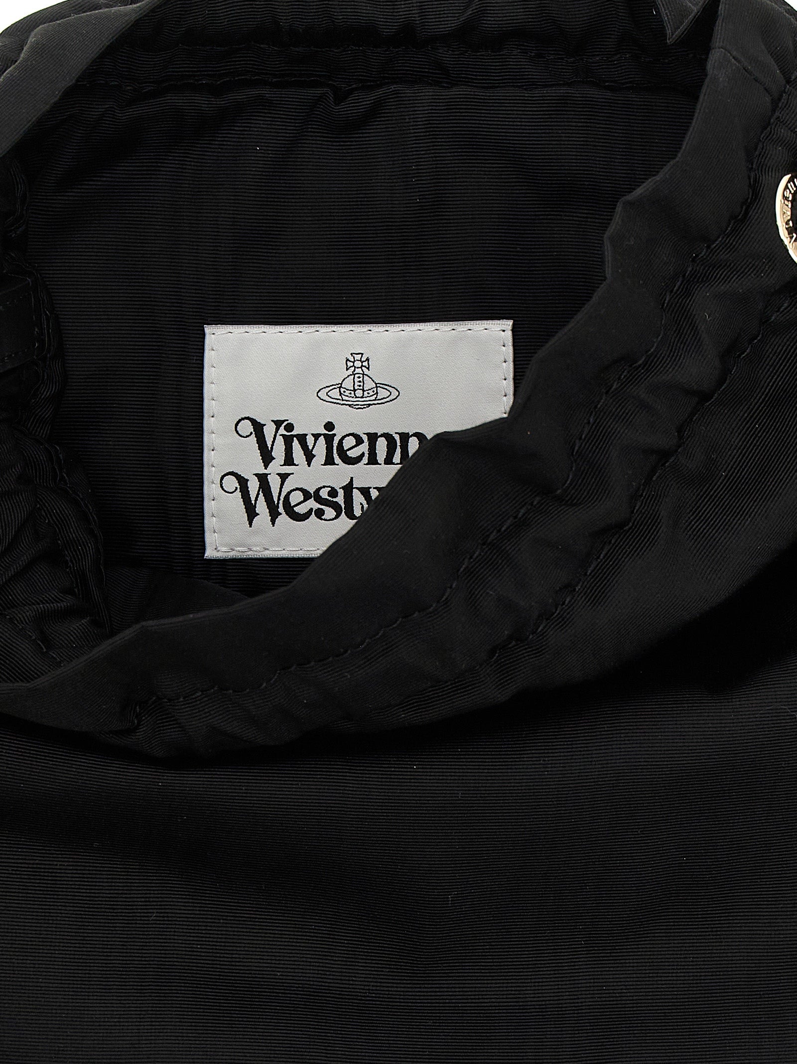 Exclusive Vivienne Westwood Viscose Handbag – Black — Top View