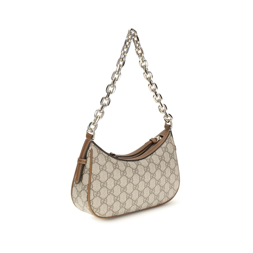 Exclusive Gucci Fabric Handbag – Beige — Side View
