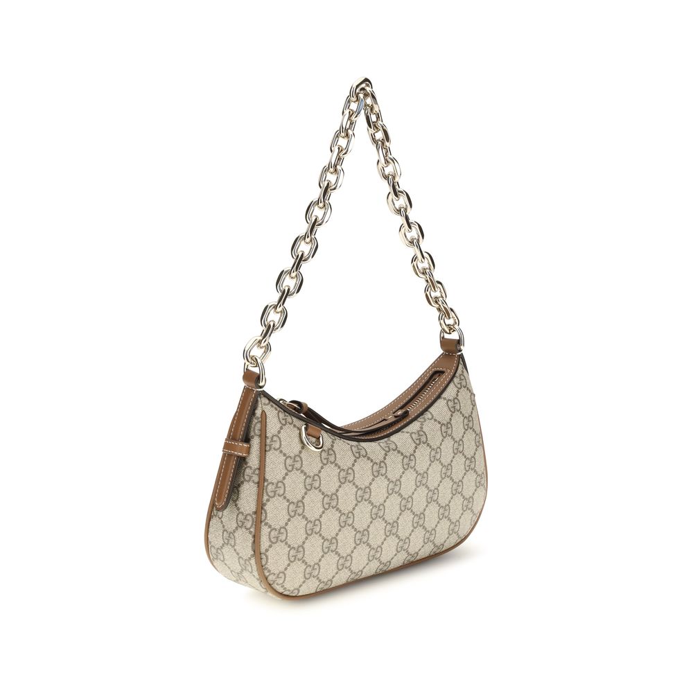 Exclusive Gucci Fabric Handbag – Beige — Back View