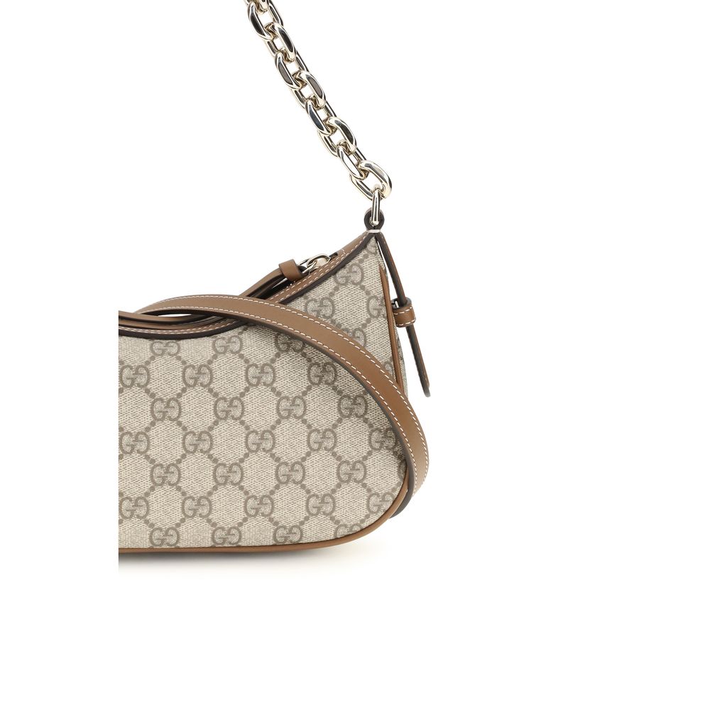 Exclusive Gucci Fabric Handbag – Beige — Top View