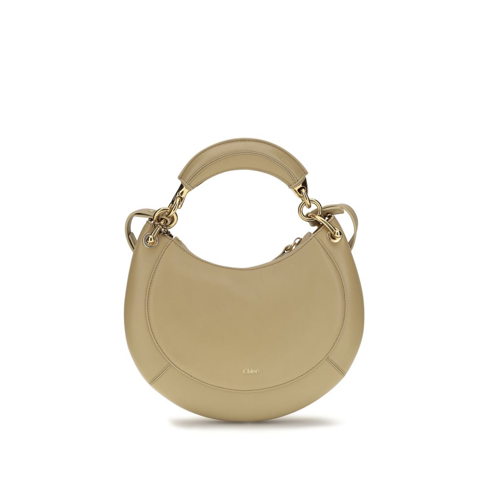 Exclusive Chloé Calfskin Shoulder Bag – Beige — Front View